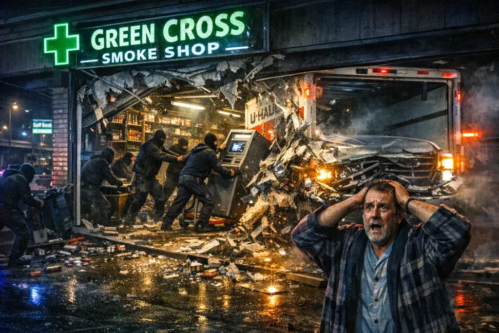 Burglars Ram U-Haul into North Houston Smoke Shop in Caught-on-Camera Heist