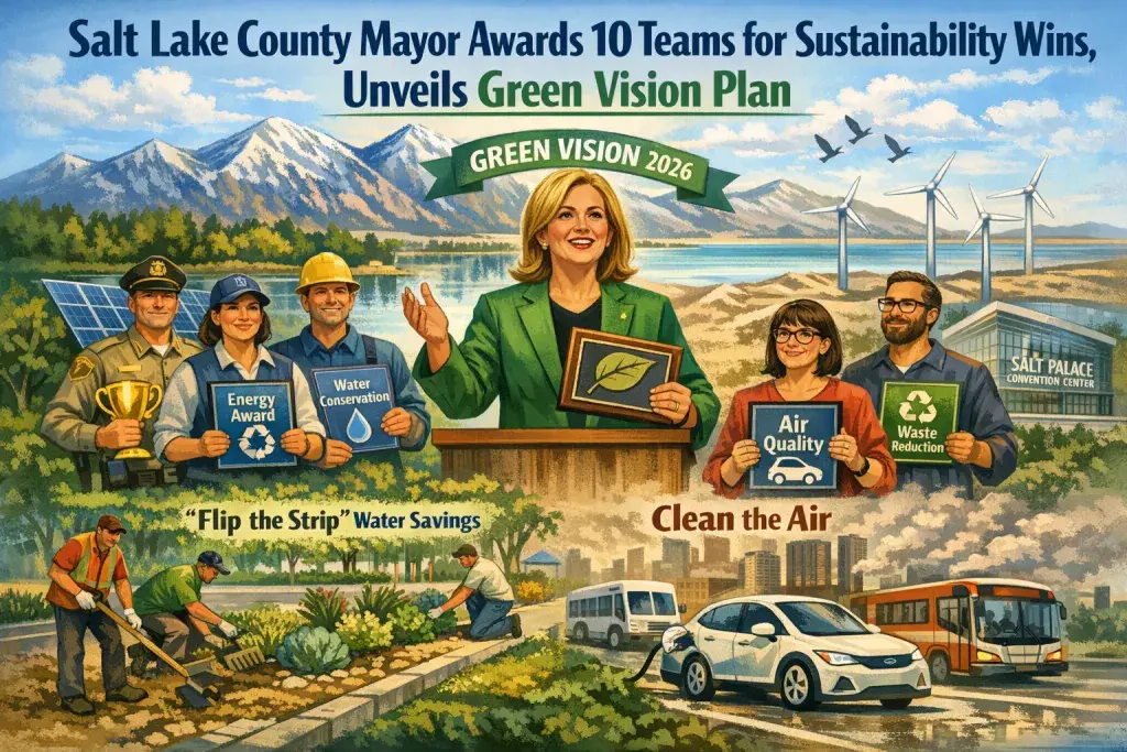 Salt Lake County Mayor Awards 10 Teams for Sustainability Wins, Unveils Green Vision Plan