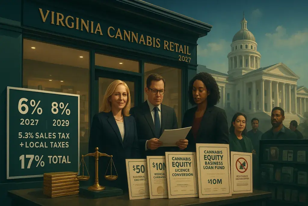 Virginia Strikes Budget Deal to Launch Adult-Use Dispensary Sales by July 2027