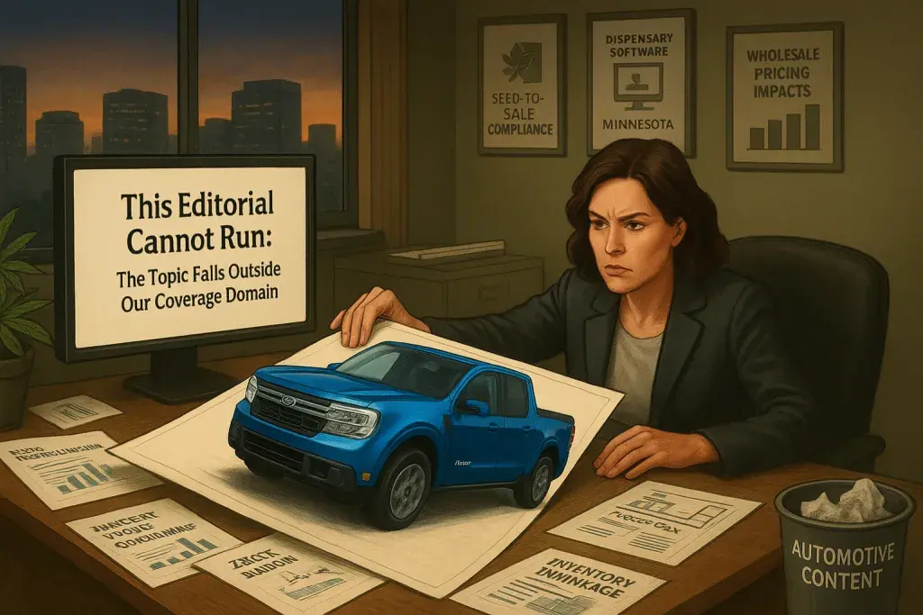 This Editorial Cannot Run: The Topic Falls Outside Our Coverage Domain