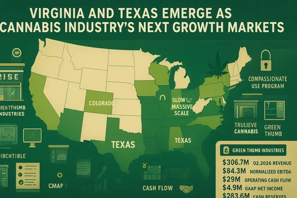 Virginia and Texas Emerge as Cannabis Industry's Next Growth Markets
