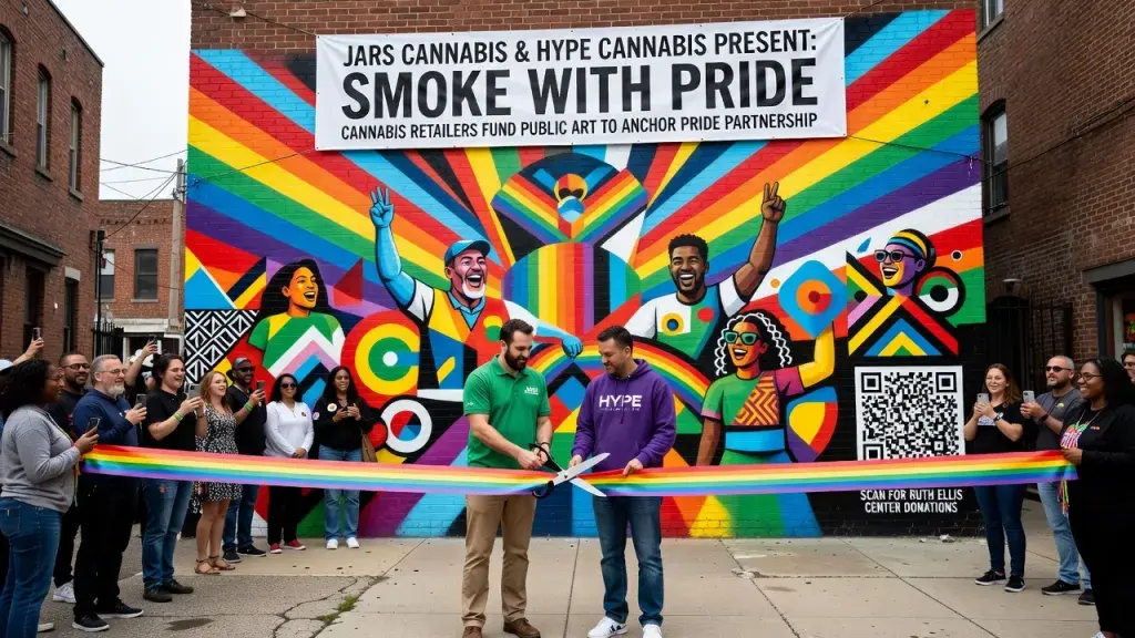 Cannabis Retailers Fund Public Art to Anchor Pride Partnership