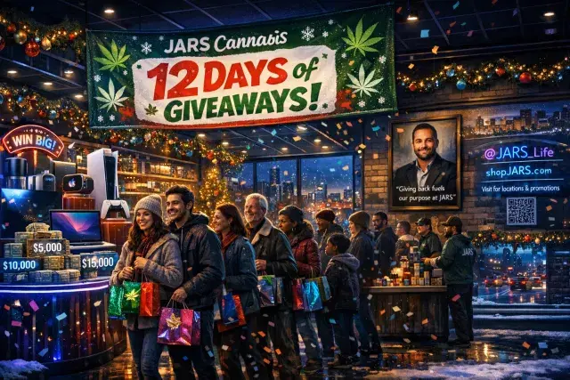 JARS Cannabis Ignites Holiday Spirit with 12 Days of Giveaways in Metro Detroit